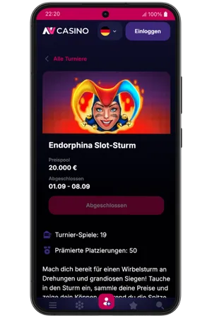 NV Casino Endorphina Slot Turnier