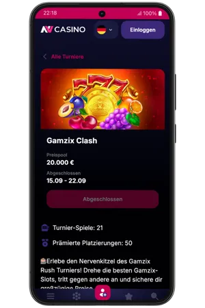 NV Casino Gamzix Clash Turnier