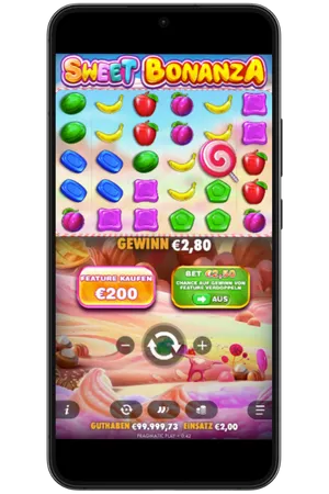 Gewinnanzeige in Sweet Bonanza