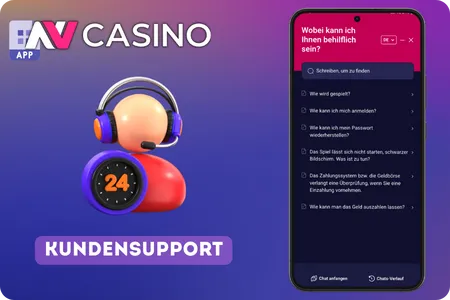 Kundensupport bei NV Casino