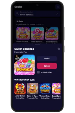 Spielauswahl für Sweet Bonanza Demo