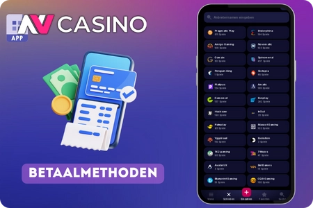 Betaalmethoden bij NV Casino