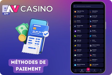 Méthodes de Paiement chez NV Casino