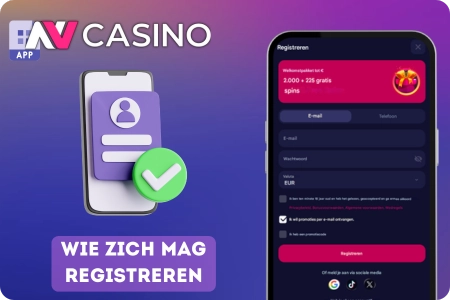 Wie zich mag registreren