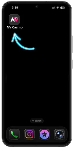 Application NV Casino installée