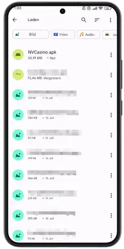 NV Casino App Datei in Downloads finden