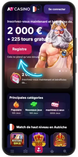 Ouvrir l'application NV Casino