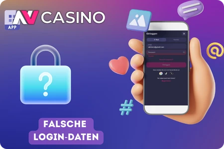 NV falsche login-daten