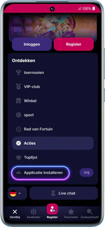 NV Casino App website bezoeken en downloaden