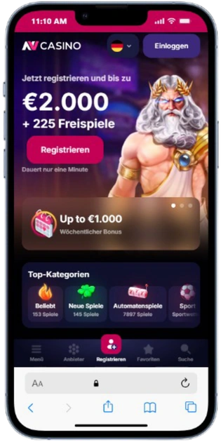 NV Casino App iOS Offizielle Website öffnen